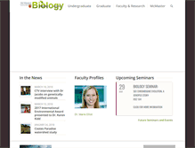 Tablet Screenshot of biology.mcmaster.ca