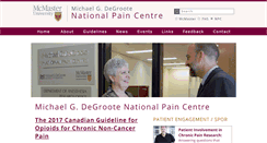 Desktop Screenshot of nationalpaincentre.mcmaster.ca