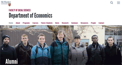 Desktop Screenshot of economics.mcmaster.ca