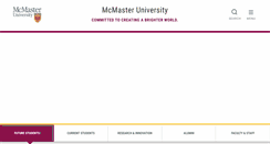 Desktop Screenshot of mcmaster.ca