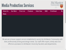 Tablet Screenshot of mps.mcmaster.ca