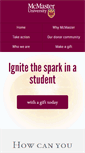 Mobile Screenshot of impact.mcmaster.ca