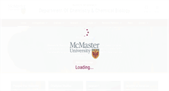 Desktop Screenshot of chemistry.mcmaster.ca
