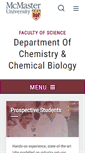 Mobile Screenshot of chemistry.mcmaster.ca
