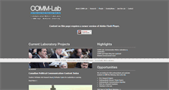 Desktop Screenshot of commlab.mcmaster.ca
