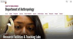 Desktop Screenshot of anthropology.mcmaster.ca