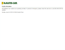 Tablet Screenshot of info.mcmaster.com