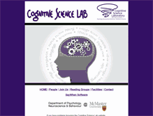 Tablet Screenshot of cogsci.mcmaster.ca