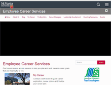 Tablet Screenshot of employeecareers.mcmaster.ca