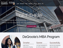Tablet Screenshot of mbarecruit.degroote.mcmaster.ca